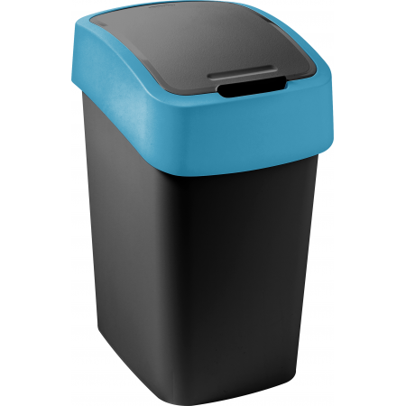 CURVER FLIP BIN 9L Kosz na śmieci 35 x 18,9 x 23,5 cm czarny/niebieski 02170-280