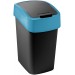 CURVER FLIP BIN 9L Kosz na śmieci 35 x 18,9 x 23,5 cm czarny/niebieski 02170-280