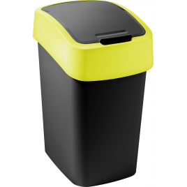 CURVER FLIP BIN 9L Kosz na śmieci 35 x 18,9 x 23,5 cm czarny/żółty 02170-E64