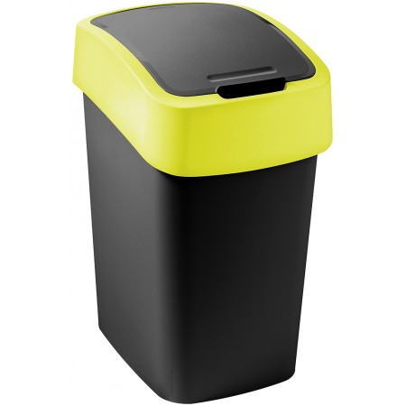 CURVER FLIP BIN 9L Kosz na śmieci 35 x 18,9 x 23,5 cm czarny/żółty 02170-E64 CURVER FLIP BIN 9L Kosz na śmieci 35 x 18,9 x 23,5 cm czarny/żółty 02170-E64