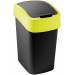 CURVER FLIP BIN 9L Kosz na śmieci 35 x 18,9 x 23,5 cm czarny/żółty 02170-E64