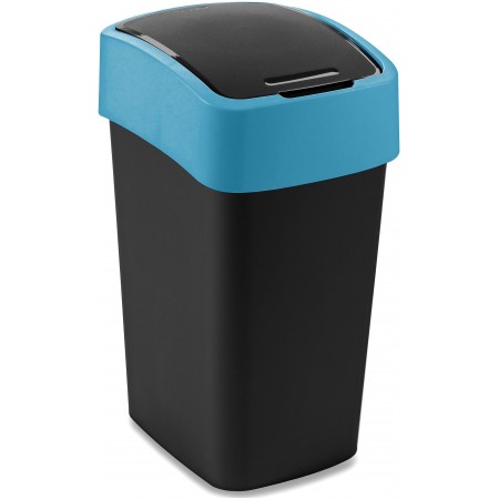 CURVER FLIP BIN 25L Kosz na śmieci 47 x 26 x 34 cm czarny/niebieski 02171-280