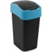 CURVER FLIP BIN 25L Kosz na śmieci 47 x 26 x 34 cm czarny/niebieski 02171-280