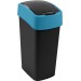 CURVER FLIP BIN 45L Kosz na śmieci 65,3 x 29,4 x 37,6 cm czarny/niebieski 02172-280