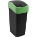 CURVER FLIP BIN 45L Kosz na śmieci 65,3 x 29,4 x 37,6 cm czarny/zielony 02172-847