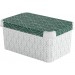 CURVER DECO STOCKHOLM S Pojemnik 29,5 x 19,5 x 13,5 cm zielone liście 04710-Y89