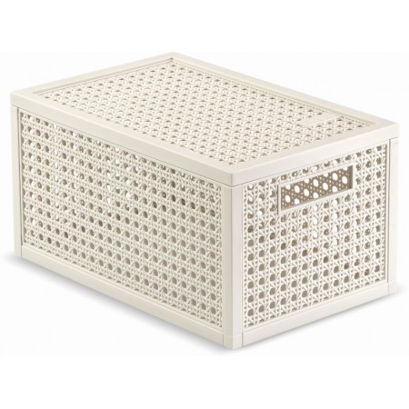CURVER KAYA S 7L Koszyk z przykrywką 18,8 x 30 x 15,4 cm, kremowy 17213762