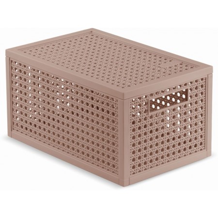 CURVER KAYA S 7L Koszyk z przykrywką 18,8 × 30 × 15,4 cm, pudrowy róż 17213762