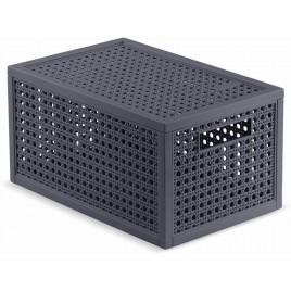 CURVER KAYA S 7L Koszyk z przykrywką 18,8 × 30 × 15,4 cm, ciemnoszary 17213762 CURVER KAYA S 7L Koszyk z przykrywką 18,8 × 30 × 15,4 cm, ciemnoszary 17213762