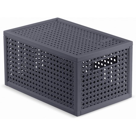 CURVER KAYA S 7L Koszyk z przykrywką 18,8 × 30 × 15,4 cm, ciemnoszary 17213762 CURVER KAYA S 7L Koszyk z przykrywką 18,8 × 30 × 15,4 cm, ciemnoszary 17213762