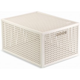 CURVER KAYA M 20L Koszyka z przykrywką 37,6 × 30 × 20,7 cm, kremowy 17213763 CURVER KAYA M 20L Koszyka z przykrywką 37,6 × 30 × 20,7 cm, kremowy 17213763
