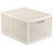 CURVER KAYA M 20L Koszyka z przykrywką 37,6 × 30 × 20,7 cm, kremowy 17213763