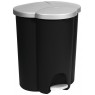 CURVER TRIO PEDAL BIN 40L Kosz na śmieci potrójny 47,8 x 39,4 x 59,2 cm czarny 03942-26