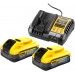 DeWALT DCB1104H2 PowerStack Zestaw startowy 18V (2x5,0Ah) + ładowarka