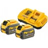 DeWALT DCB118X2 Zestaw XR FlexVolt 54V Ładowarka DCB118 + 18V (2x9,0Ah)