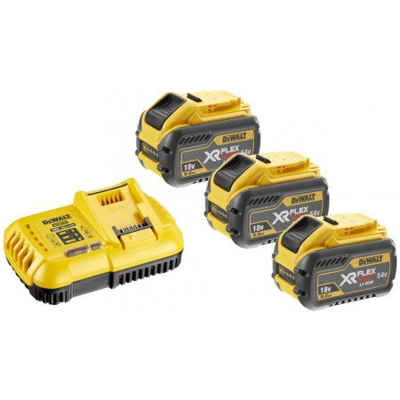 DeWALT DCB118X3 Zestaw XR FlexVolt 54V Ładowarka DCB118 + 18V 3x9,0Ah