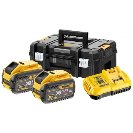 DeWALT DCB118Y2T Zestaw 2 x akumulator 54V Li-Ion 12,0Ah + ładowarka + Tstak