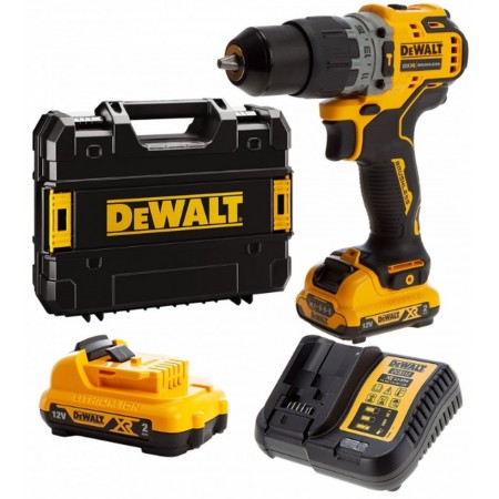 DeWALT DCD706D2 Wkrętarka udarowa XR (57Nm/12V/2x2,0Ah) Tstak