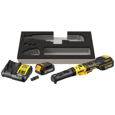 DeWALT DCF510E2G Grzechotka 3/8 a 1/2 (18V/2x1,7Ah PowerStack)