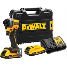 DeWALT DCF850D2T Aku Zakrętarka udarowa 1/4" (205Nm/18V/2x2,0Ah) Tstak