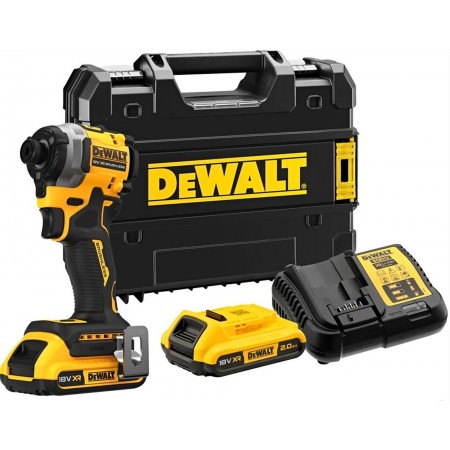 DeWALT DCF850D2T Aku Zakrętarka udarowa 1/4" (205Nm/18V/2x2,0Ah) Tstak