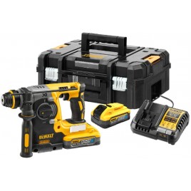 DeWALT DCH273H2T Akumulatorowa młotowiertarka (2,1J/18V/2x5,0Ah PowerStack) Tstak