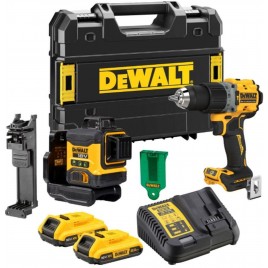 DeWALT DCK2095D2T Zestaw akumulatorowy (DCLE34031N+DCD805+DCB115+2×DCB183) walizka Tstak