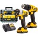 DeWALT DCK211D2T wkrętarka+zakrętarka (12V/2x2,0 Ah) Tstak