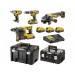 DeWALT DCK428P3T Zestaw narzędzi (DCD796+DCH273+DCG405+DCF894+3x 18V/5,0Ah) 2xTstak