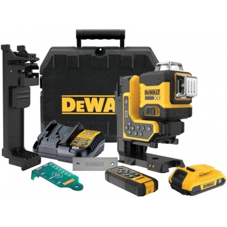 DeWALT DCLE34035D1 Akumulatorowy laser samopoziomujący 3x360° (18V/2,0Ah) T-stak