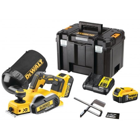 DeWALT DCP580P2 Aku Strugarka 82mm XR (18V/2x5,0Ah) Tstak