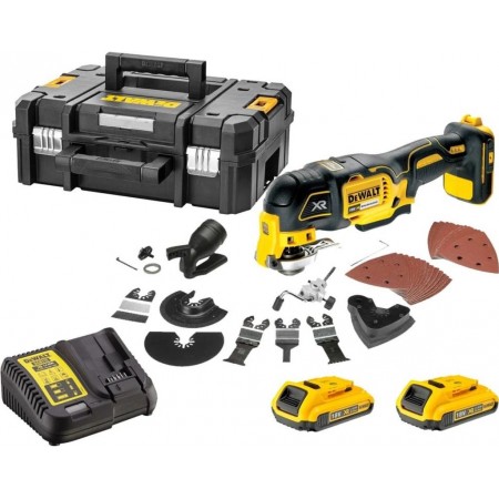 DeWALT DCS355D2 Narzędzie wielofunkcyjne XR Li-Ion (18V/2x 2,0Ah) Tstak DeWALT DCS355D2 Narzędzie wielofunkcyjne XR Li-Ion (18V/2x 2,0Ah) Tstak