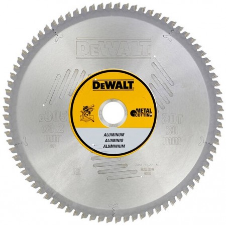 DeWALT DT1916 Brzeszczot do cięcia aluminium i metali nieżelaznych 305 x 30 mm, 80 zębów,