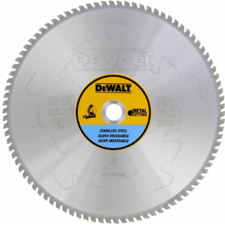 DeWALT DT1921 Tarcza pilarska do cięcia stali nierdzewnej 355/25,4/2,15mm, 70 zębów DeWALT DT1921 Tarcza pilarska do cięcia stali nierdzewnej 355/25,4/2,15mm, 70 zębów