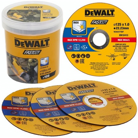 DeWALT DT20540 Tarcza tnąca do metalu 125 mm (opakowanie 100 szt)