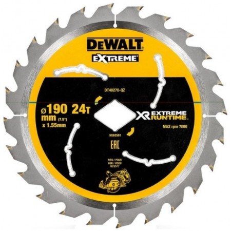 DeWALT DT40270 Tarcza pilarska 190x 24zęby