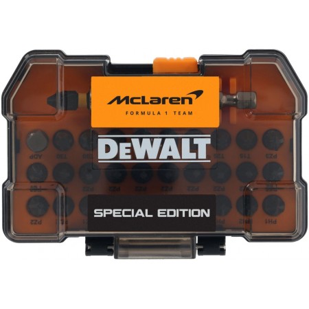 DeWALT DT70901T McLaren Zestaw końcówek wkrętarskich 32 szt. z uchwytem narzędziowym DeWALT DT70901T McLaren Zestaw końcówek wkrętarskich 32 szt. z uchwytem narzędziowym