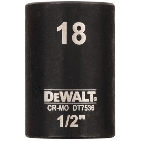 DeWALT DT7536 Płytka nasadka udarowa 1/2”, 18 mm DeWALT DT7536 Płytka nasadka udarowa 1/2”, 18 mm