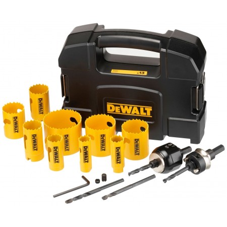 DeWALT DT90361 Extreme 13-elementowy zestaw bimetalowych otwornic (20–64 mm) DeWALT DT90361 Extreme 13-elementowy zestaw bimetalowych otwornic (20–64 mm)
