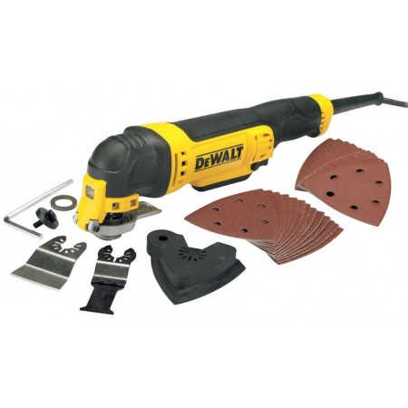 DeWALT DWE315 MultiTool Narzędzie oscylacyjne sieciowe (32 cz. zestaw akcesoriów) DeWALT DWE315 MultiTool Narzędzie oscylacyjne sieciowe (32 cz. zestaw akcesoriów)
