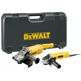 DeWALT DWE492TWIN2 Zestaw DWE492 (230 mm)+DWE4157 (125) szlifierkami kątowymi z walizkami