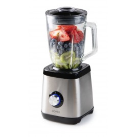 DOMO Blender stołowy ze szklanym dzbankiem 1,5 l, 1000 W, DO1133BL