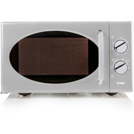 DOMO mikrofalowa w stylu retro (900W/25 L) szara DO3025