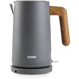 DOMO DO9268WK WOOD YOU Czajnik elektryczny 1,7 l, 2200 W), stal nierdzewna, szary