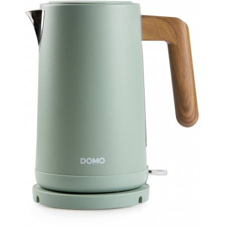 DOMO WOOD YOU Czajnik elektryczny (1,7l/2200W), stal nierdzewna, zielony DO9282WK
