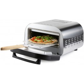 DOMO Genius Piekarnik do pizzy, stal nierdzewna, z kamieniem do pieczenia DO9289PZ