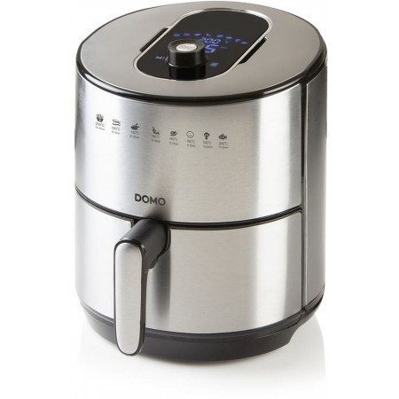 DOMO Digitale Heißluftfritteuse, 4 l, 1500 W, Edelstahl DO530FR