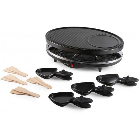 DOMO Raclette grill wolnostojący dla 8 osób, 1200W DO9038G