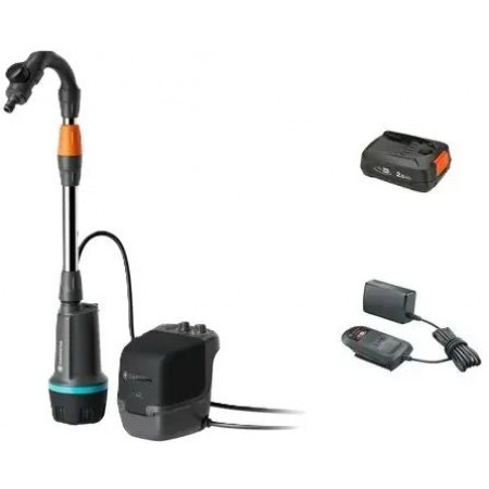 Gardena 2400 ComfAuto 18V P4A Aku pompa do deszczówki (1x 2,5Ah) 14605-20