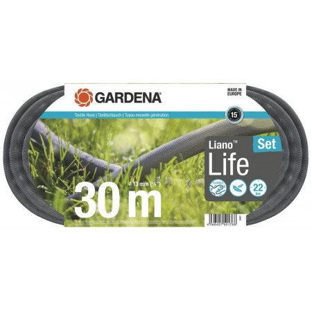 GARDENA Liano Life Wąż tekstylny (1/2") 30 m zestaw 18457-20